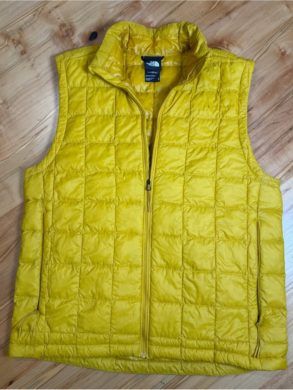 The North Face ThermoBall Eco Men’s Vest Size M Yellow Lightweight Puffer